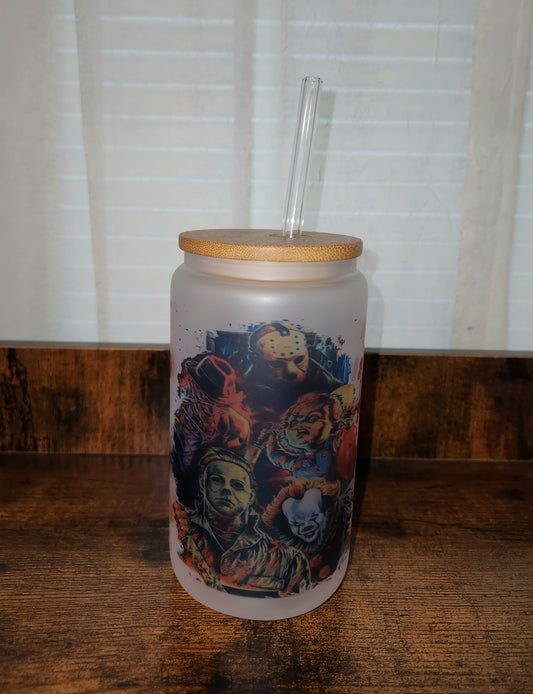 Horror Club 16oz Glass Can