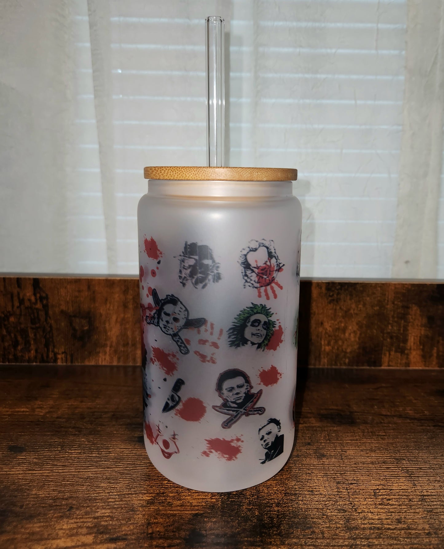 Horror Club 16oz Glass Can
