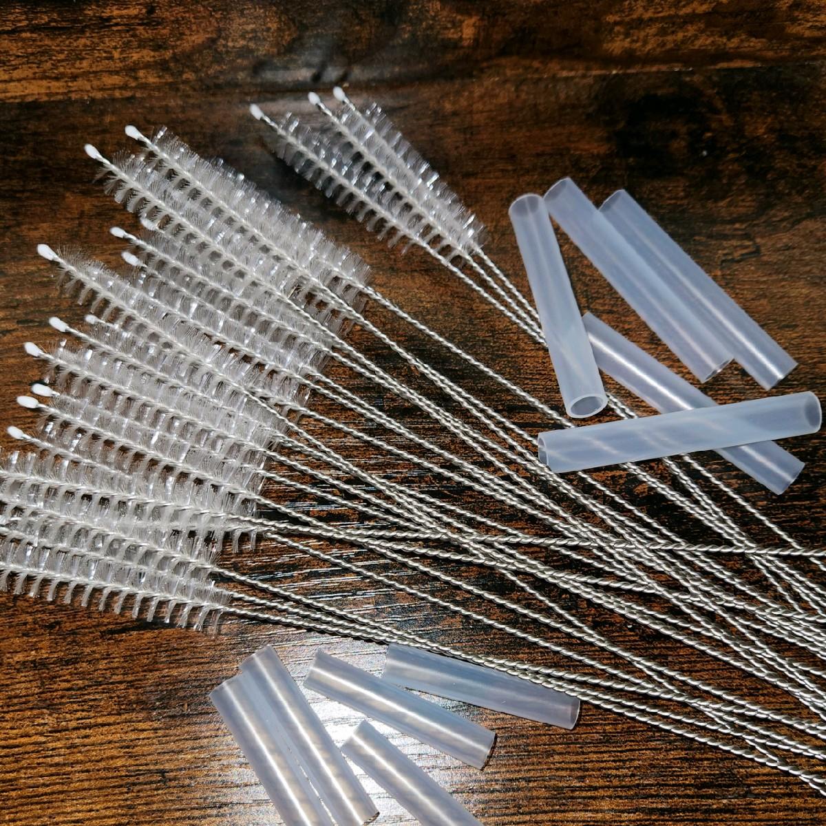 Straw Extender & Cleaning Brush Bundle - 3ct.