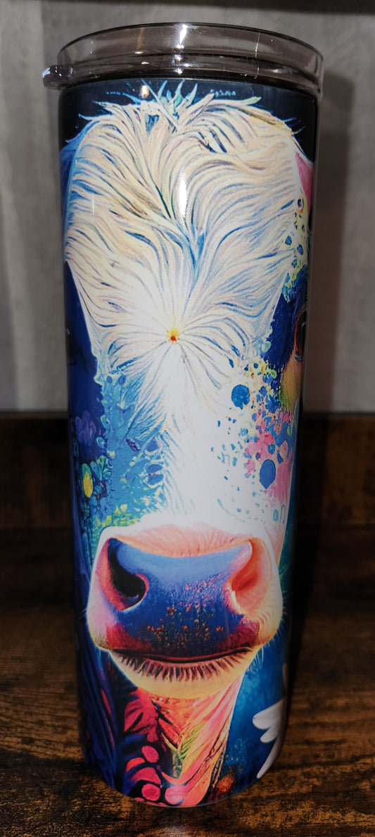 Cow & Daisies