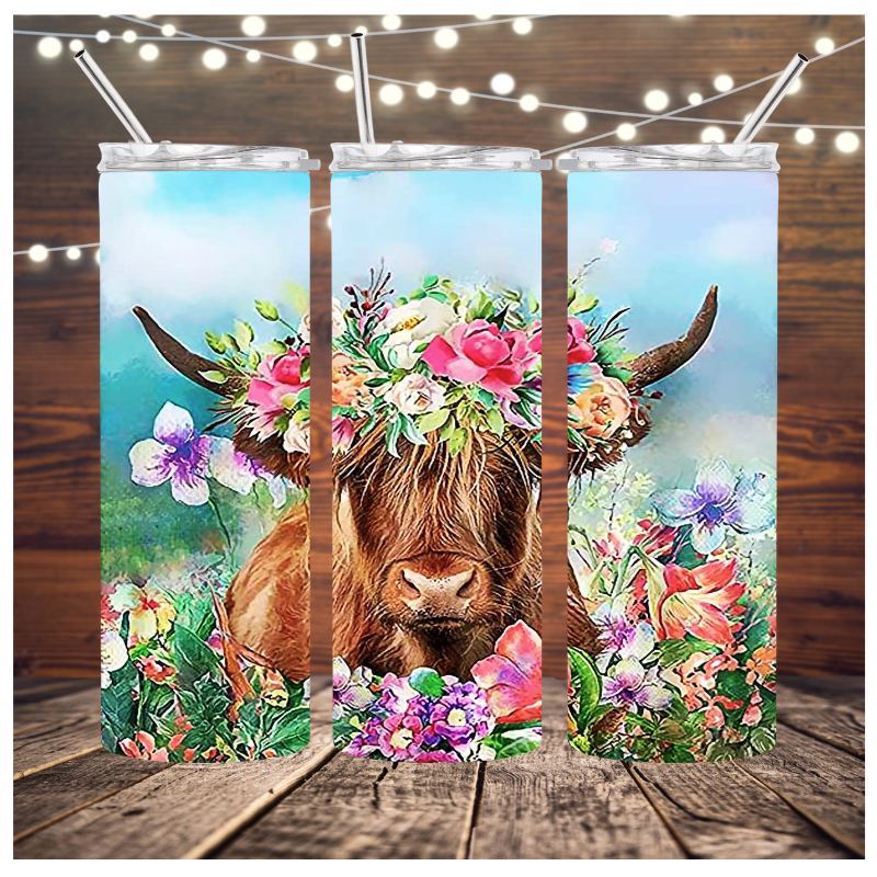Floral Cow