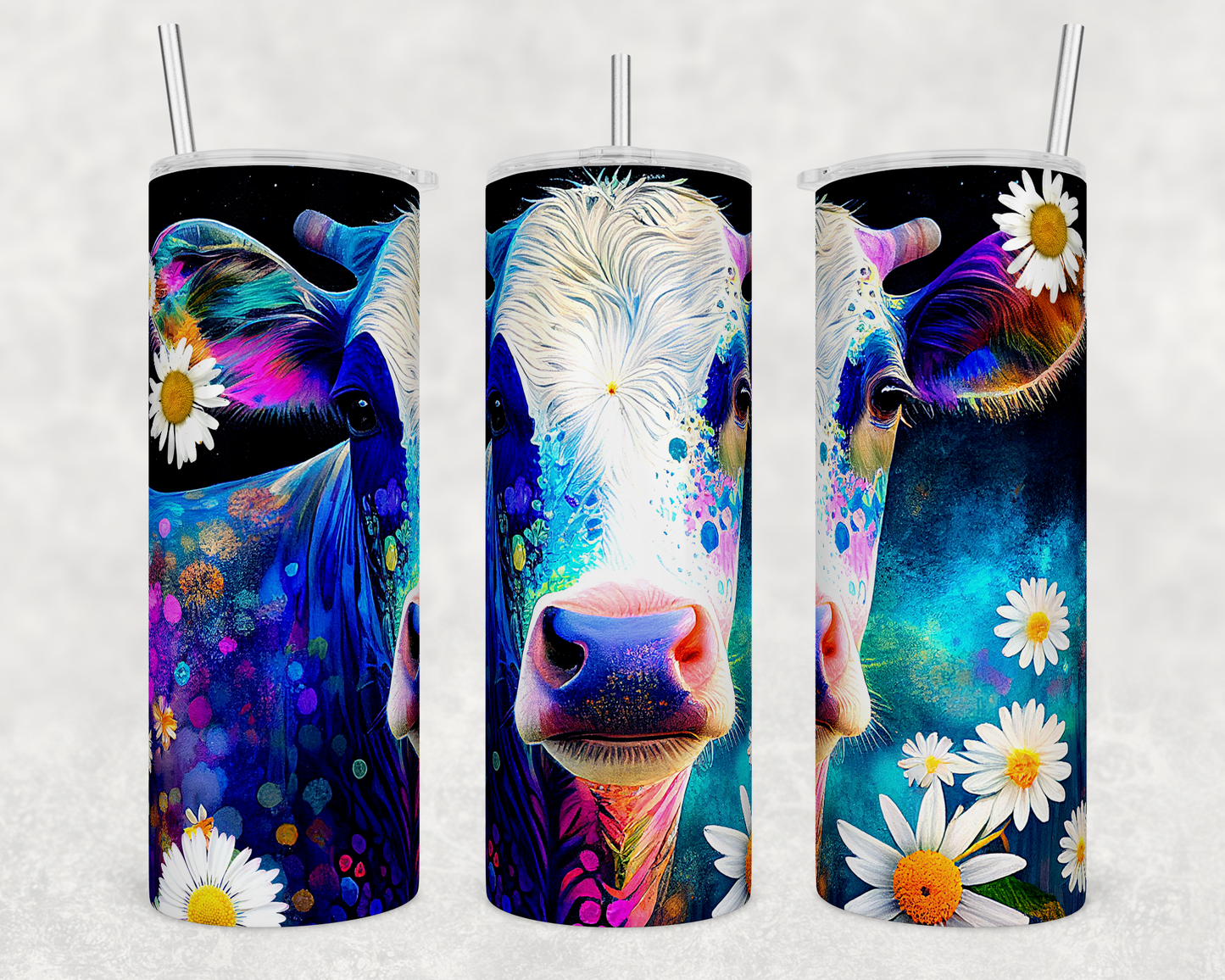 Cow & Daisies